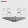 6x6m Magnetic Booth Kit with 2 TV Displays & Counter