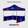 Heavy Duty Fabric Canopy Tent – (3m W x 3m H)