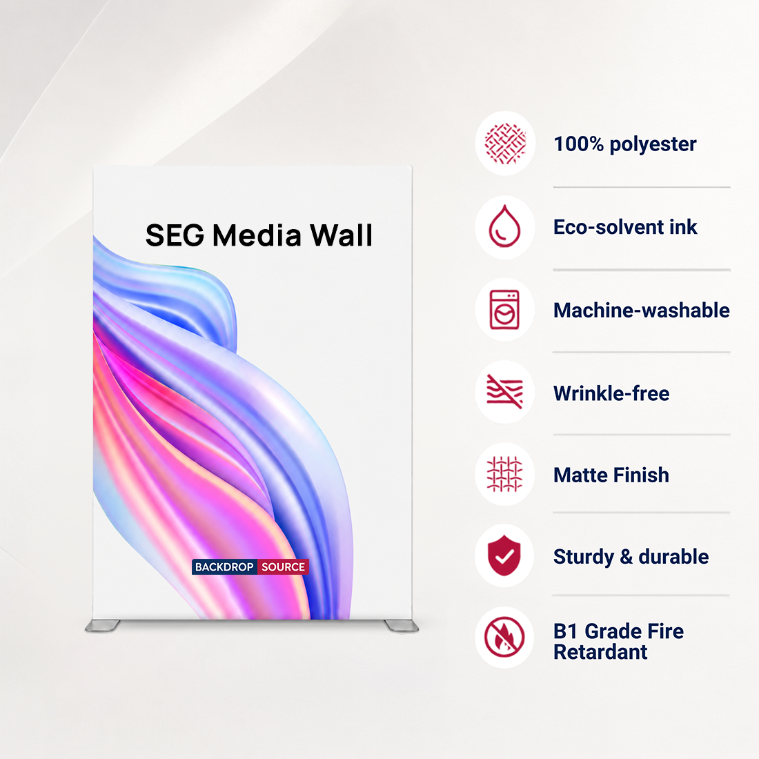 SEG Over Size Fabric Display -  3m W x 4m H