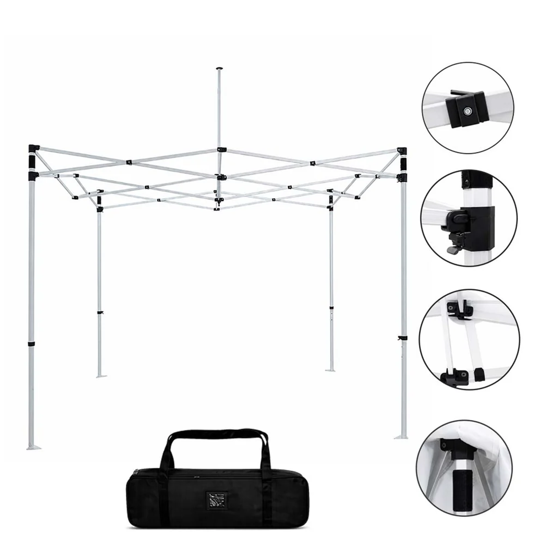 Heavy Duty Fabric Canopy Tent – (3m W x 3m H)