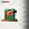 3x3m Inclined Wall Booth Kit with Counter & TV Mount