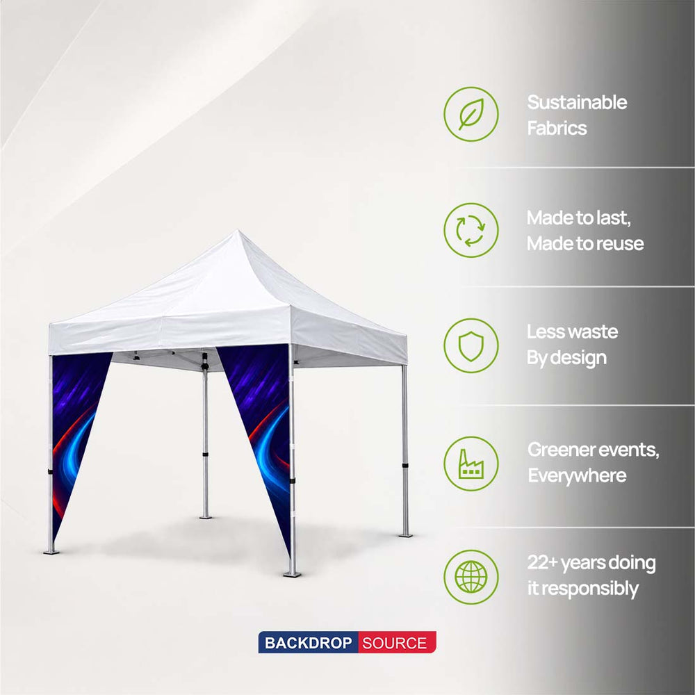 Fabric Canopy Corner Banner