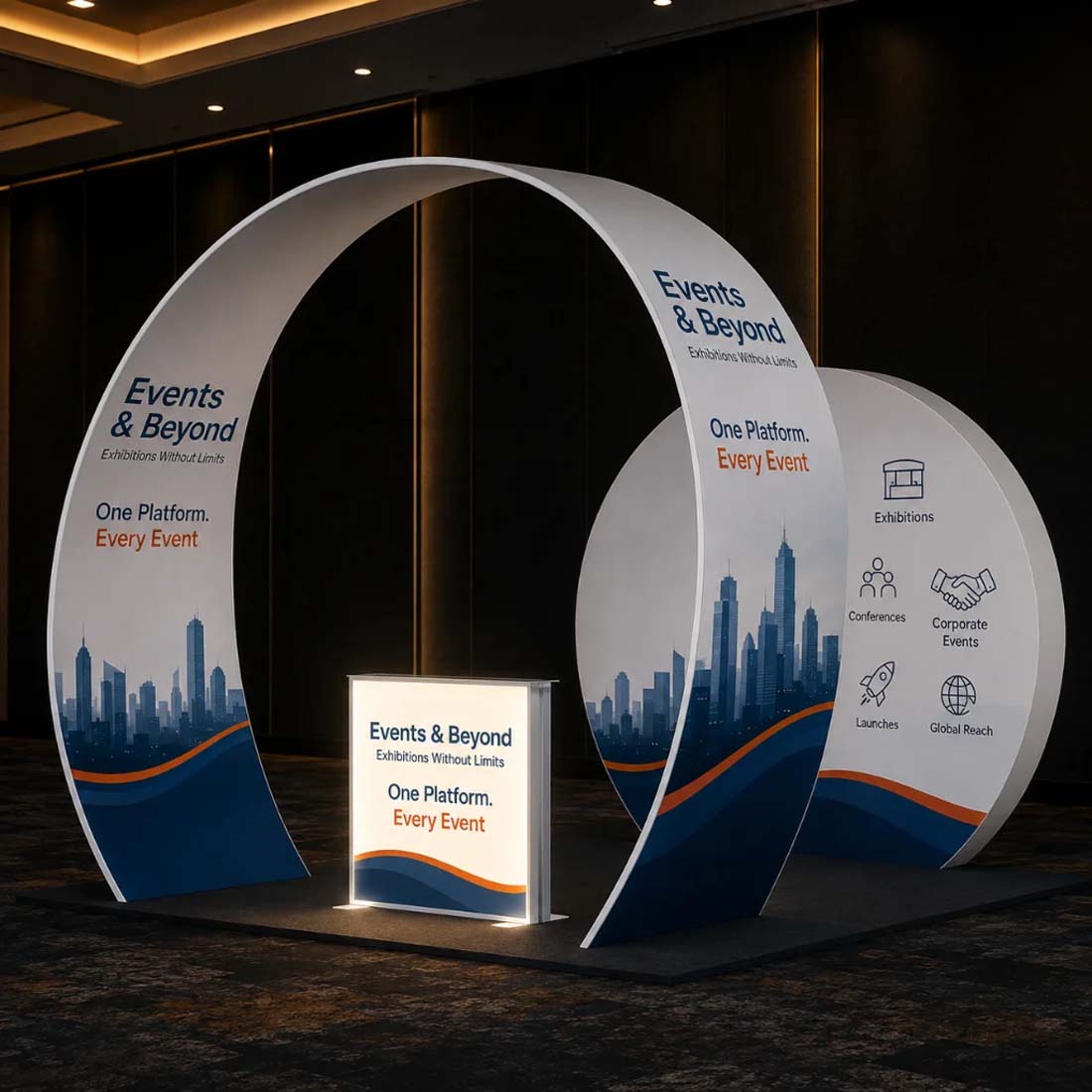 Portable Exhibit Display 3m x 3m - Model 34