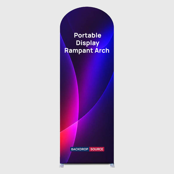 Portable Rampant Arch Fabric Exhibit Display