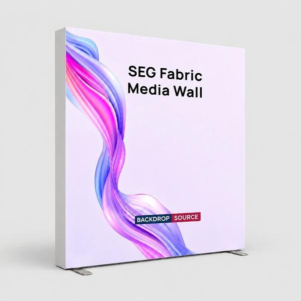 SEG Fabric Media Wall - 2.5m W x 2.5m H