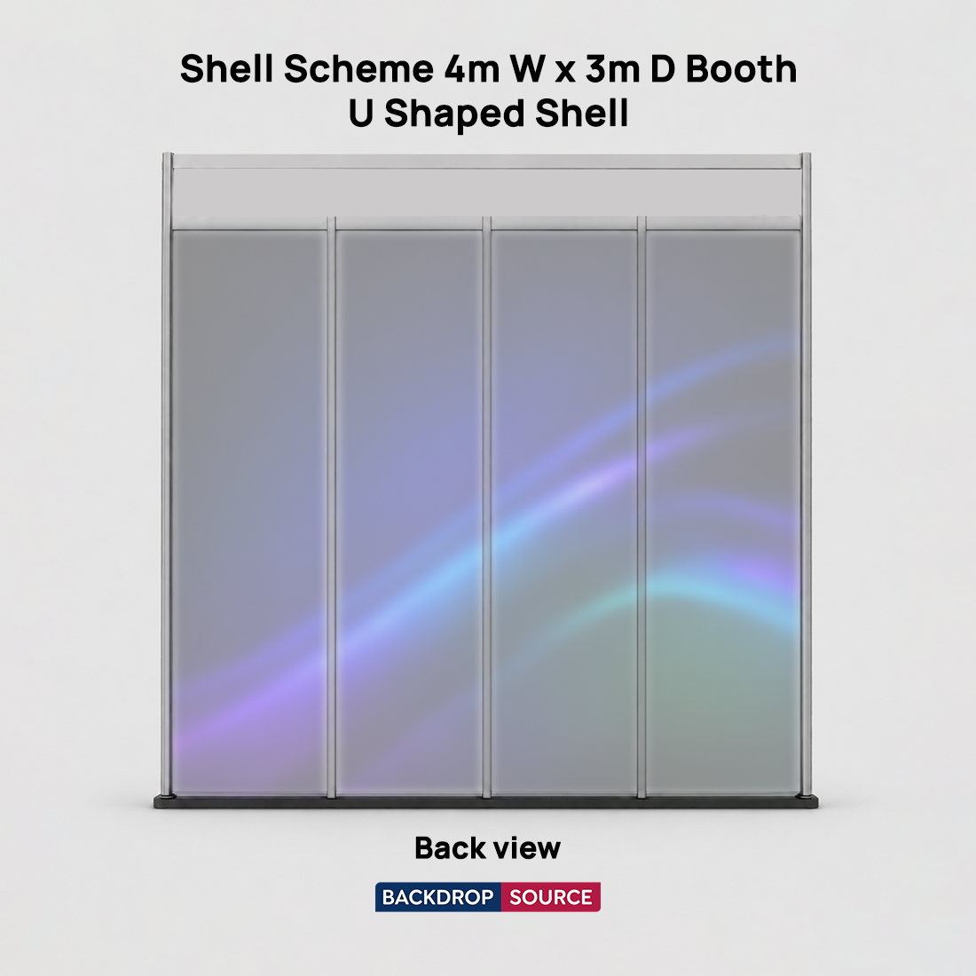 間口4m、奥行き3mのシェルスキーム展示会グラフィック