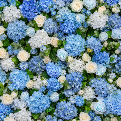 人工花イベント用ウォールバックドロップ – スタイル33