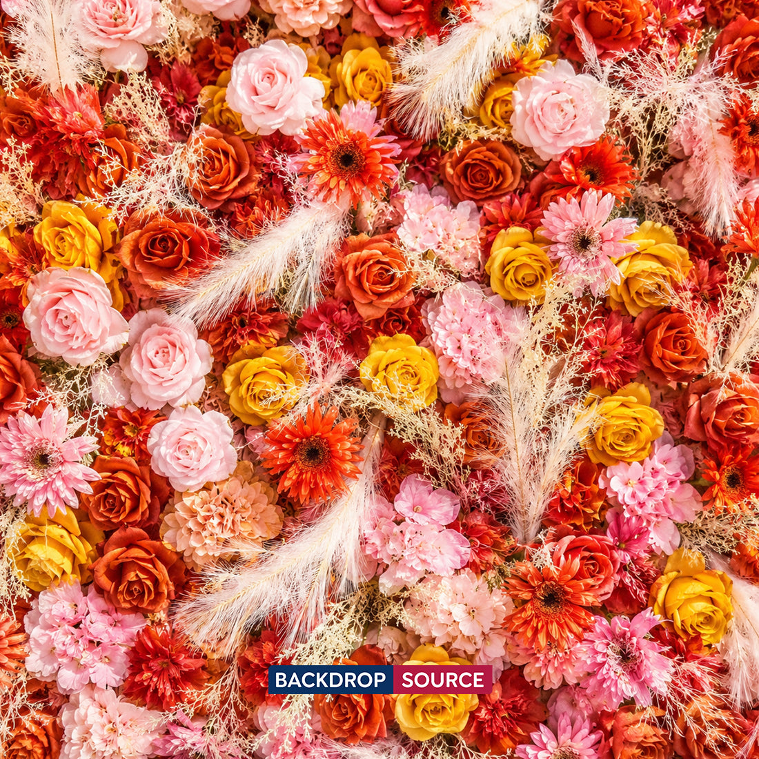 Artificial Floral Event Wall Backdrop – Style 57