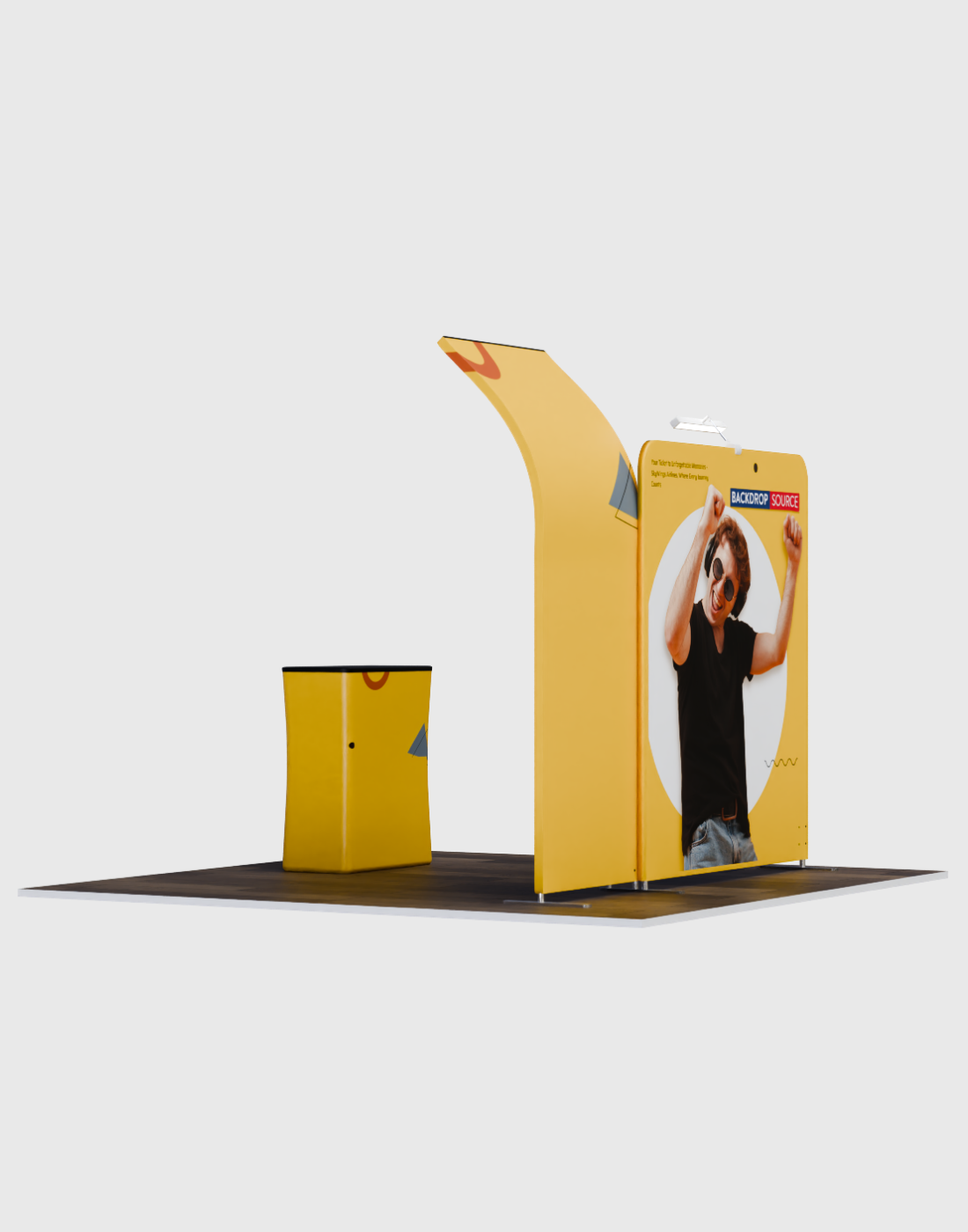ポータブル展示ディスプレイ 3m x 3m - モデル6