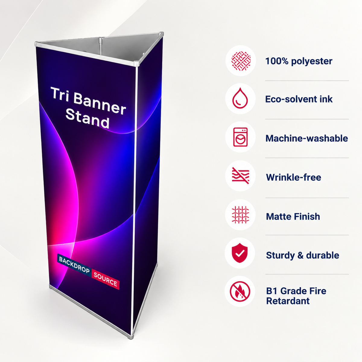 Modular Triangle Fabric Banner Display Stand