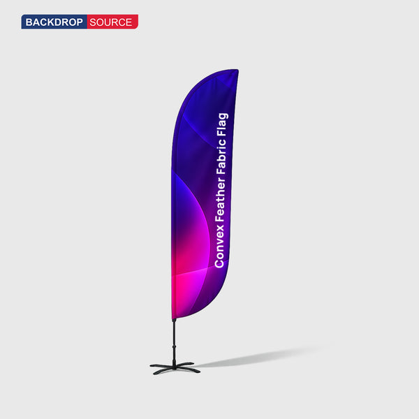 Convex Feather Fabric Flag