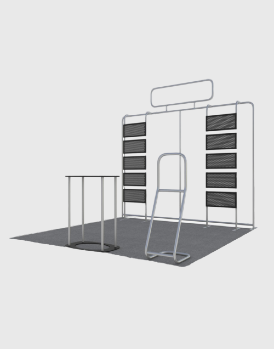 ポータブル展示ディスプレイ 3m x 3m - モデル28
