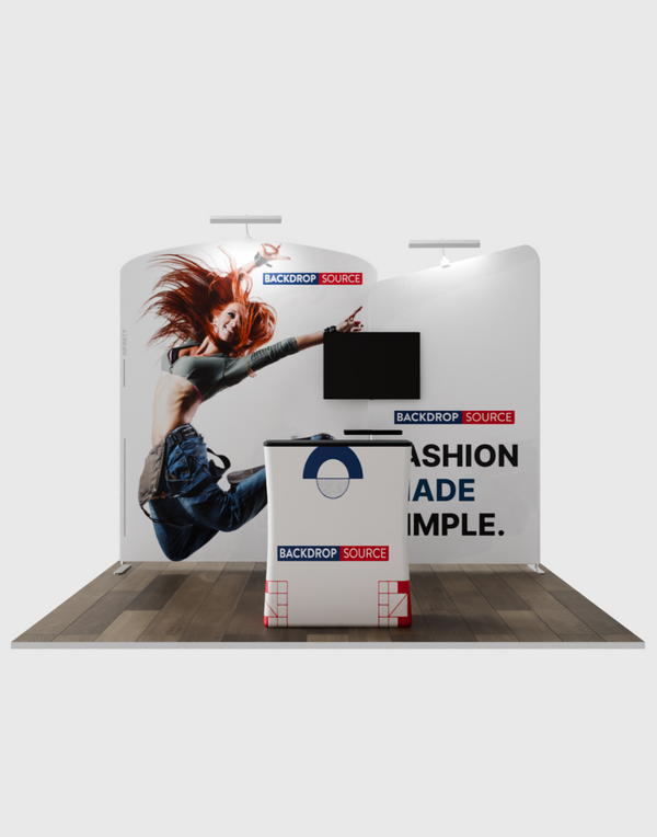 ポータブル展示ディスプレイ 3m x 3m - モデル5