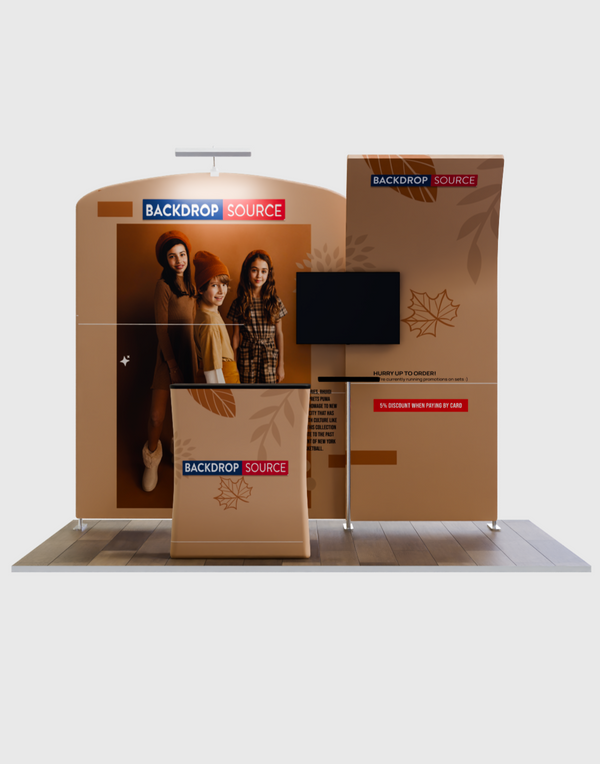 ポータブル展示ディスプレイ 3m x 3m - モデル8
