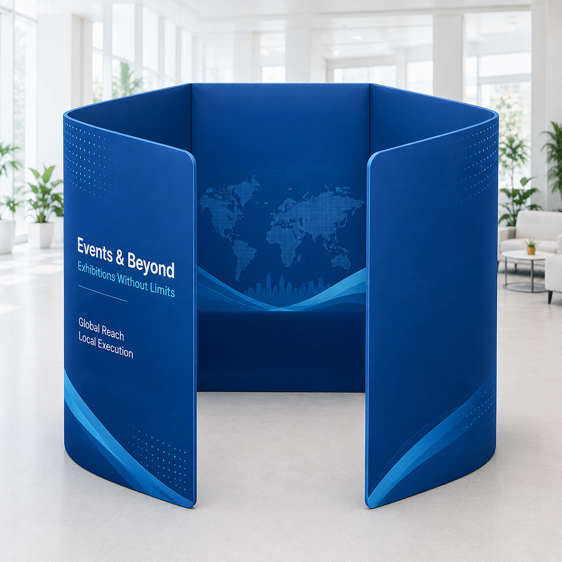 Hexagonal Vogue Booth Enclosure