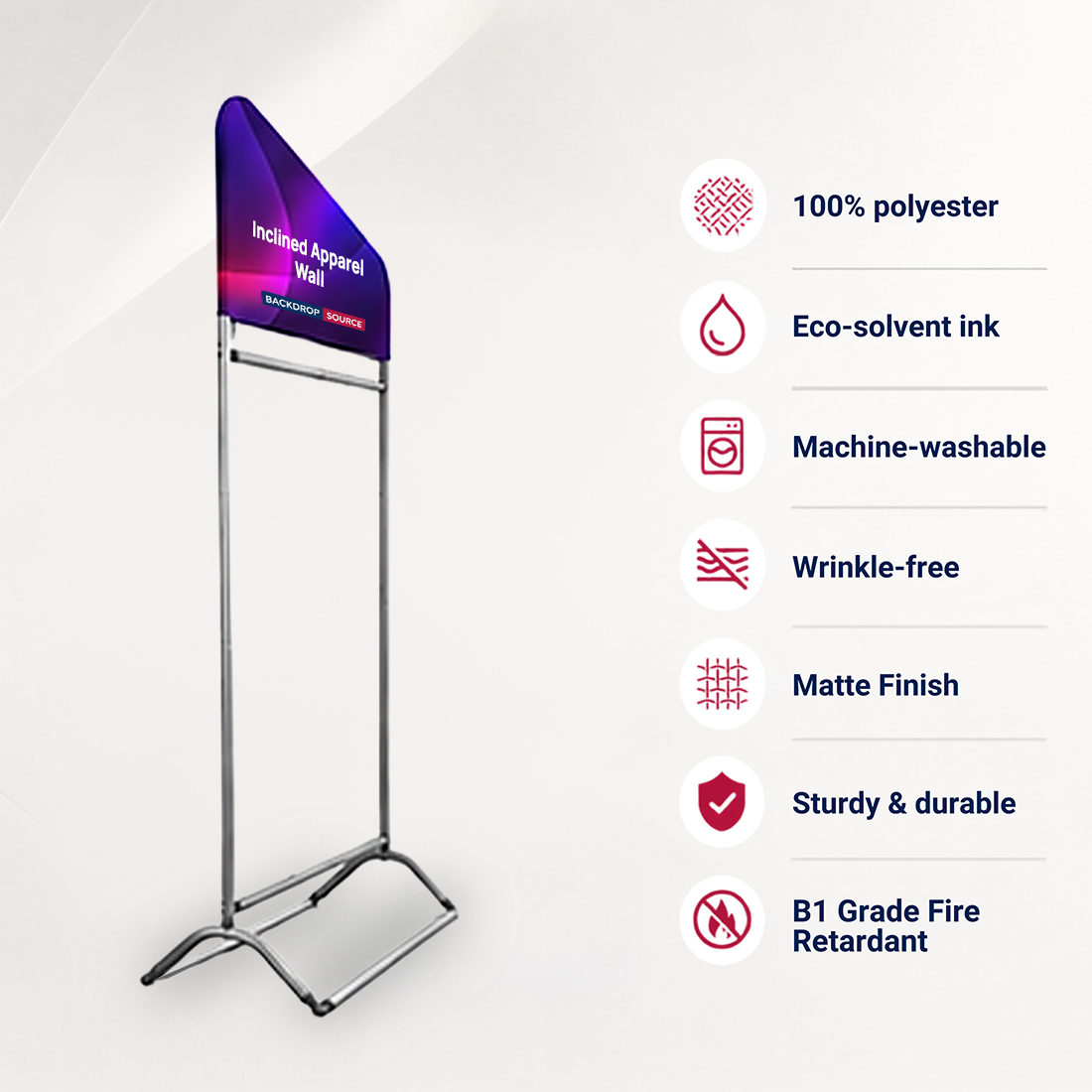 傾斜型アパレル什器