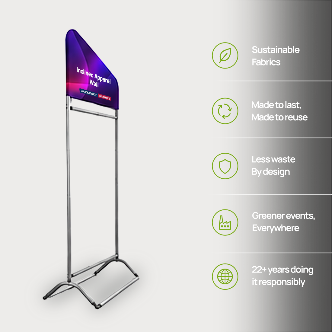 傾斜型アパレル什器