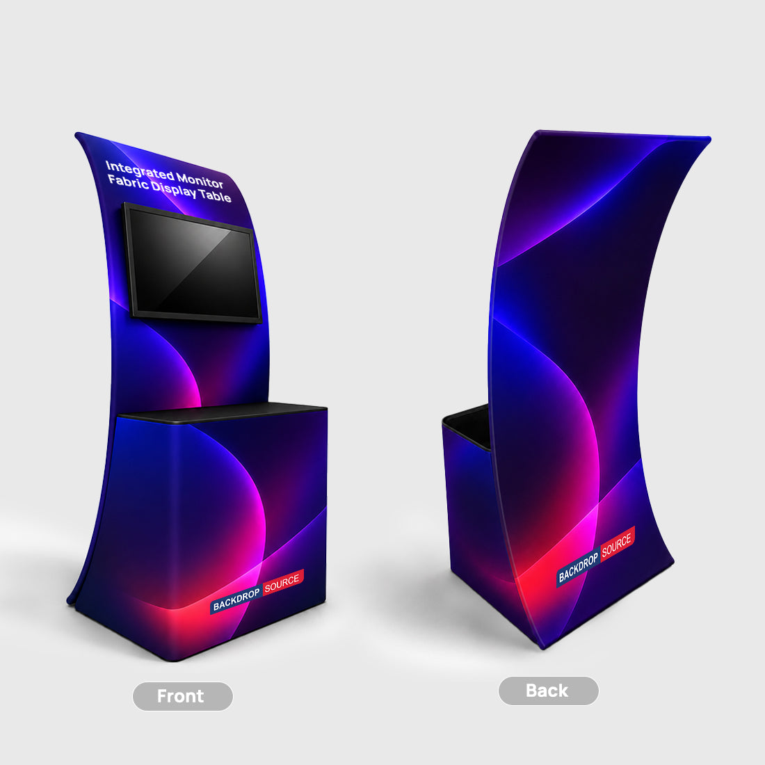 モニター一体型ファブリックディスプレイテーブル