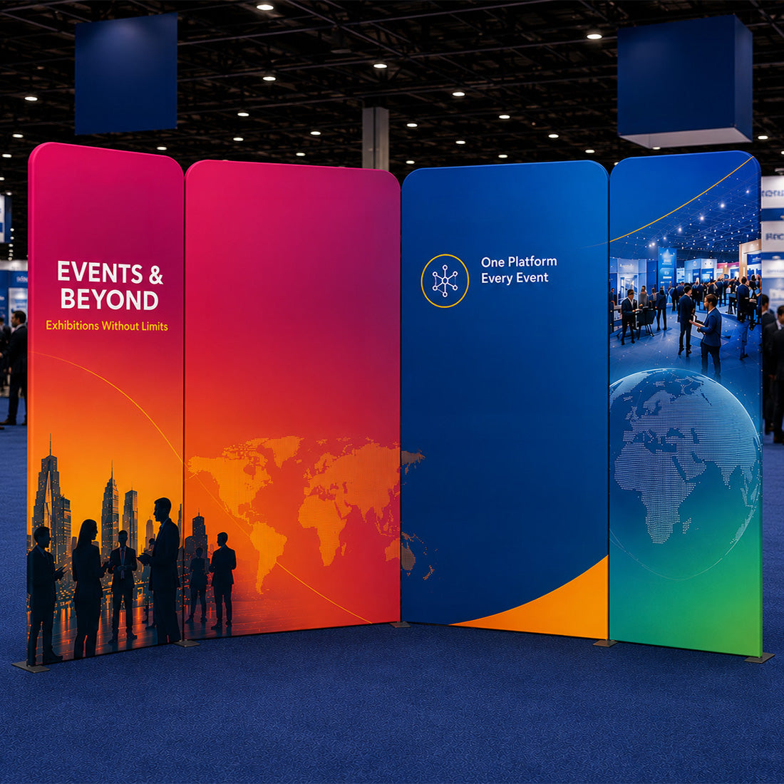Magnetic Fabric Booth Display - Model 1 (3m x 3m)