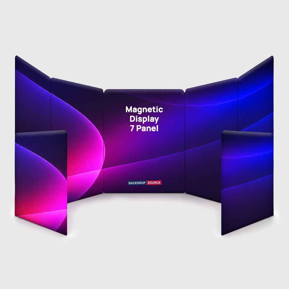 Fabric Magnetic Partition Display – 7 Panel