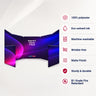 Fabric Magnetic Partition Display – 7 Panel