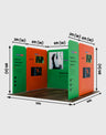 Magnetic Fabric Booth Display - Model 2 (3m x 3m)