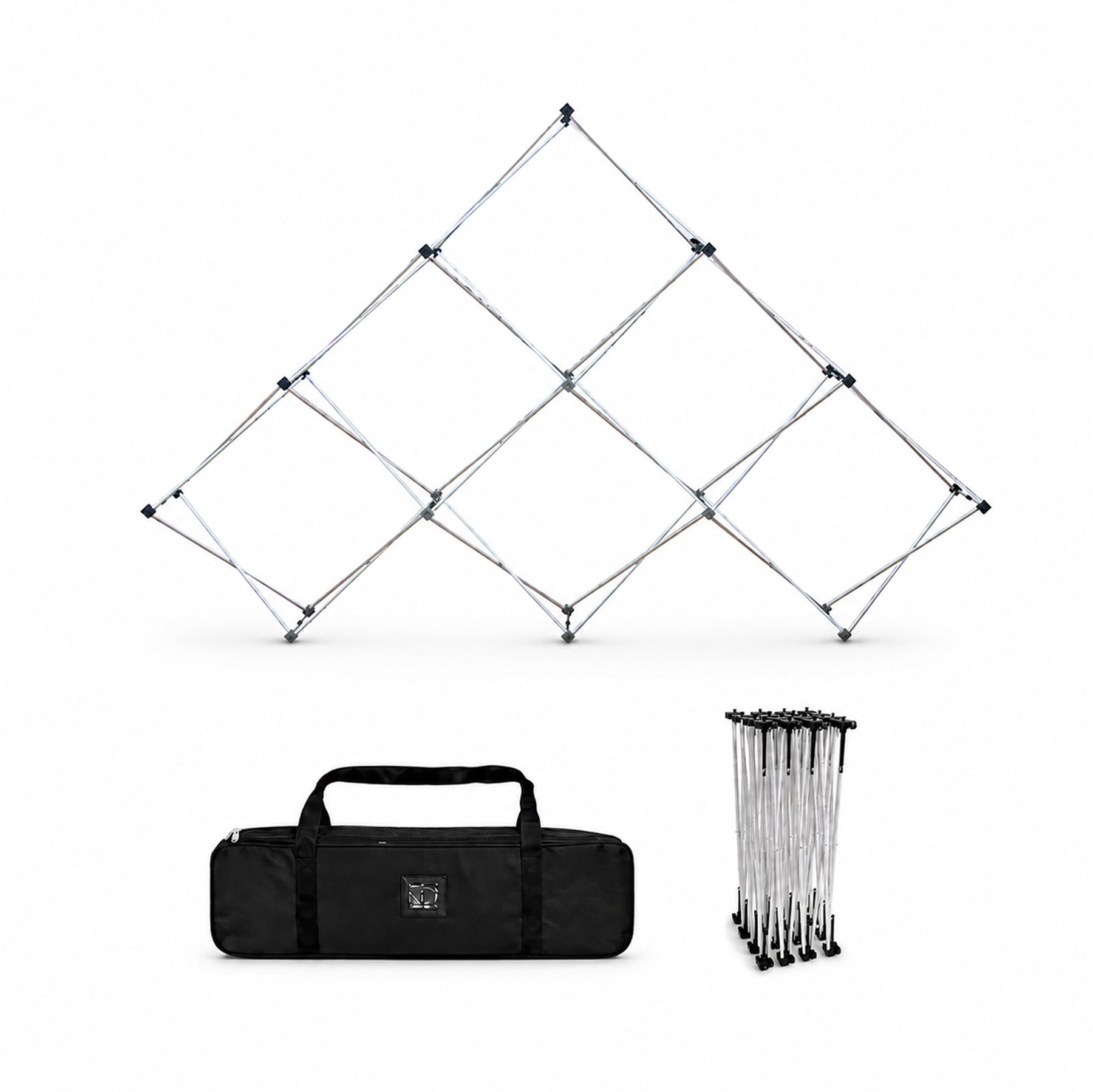 Medium Triangular Fabric GeoMetrix Pop Up Grid Display
