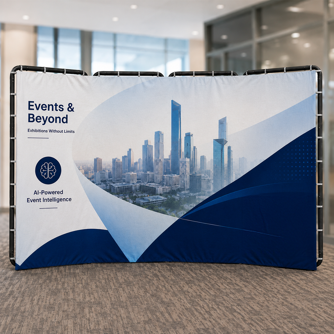 Panoramic Foldable Media Wall with Shape-Shifting Design