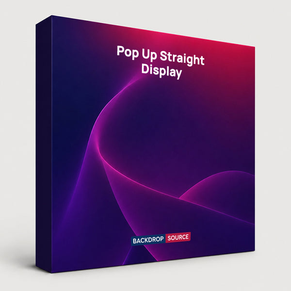 Portable Straight Fabric Pop-Up Wall