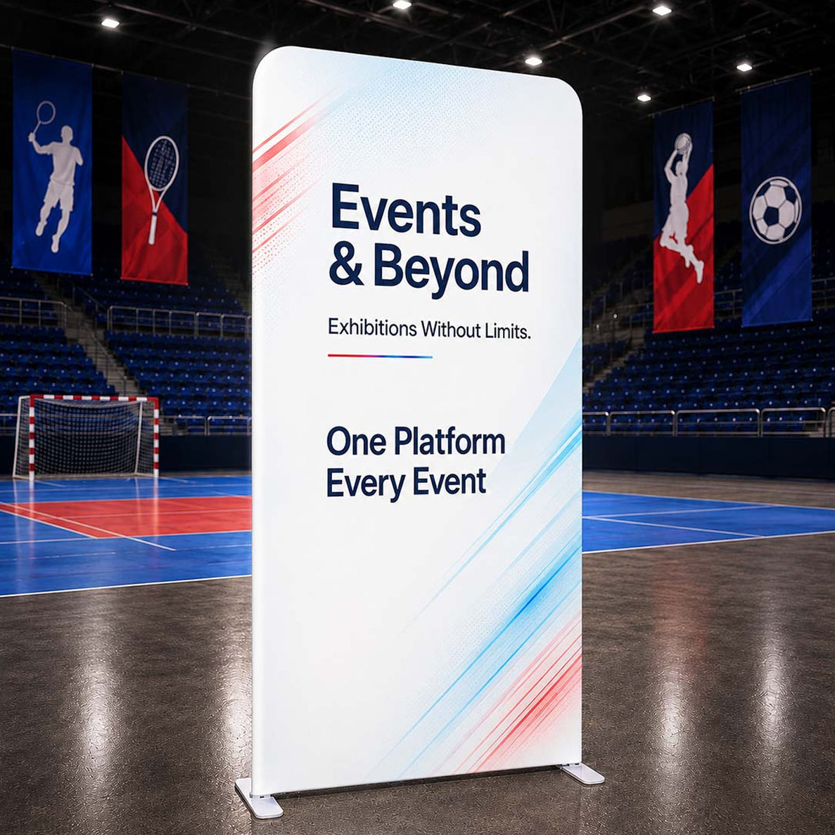 Portable  2.3m H High Fabric Exhibit Display