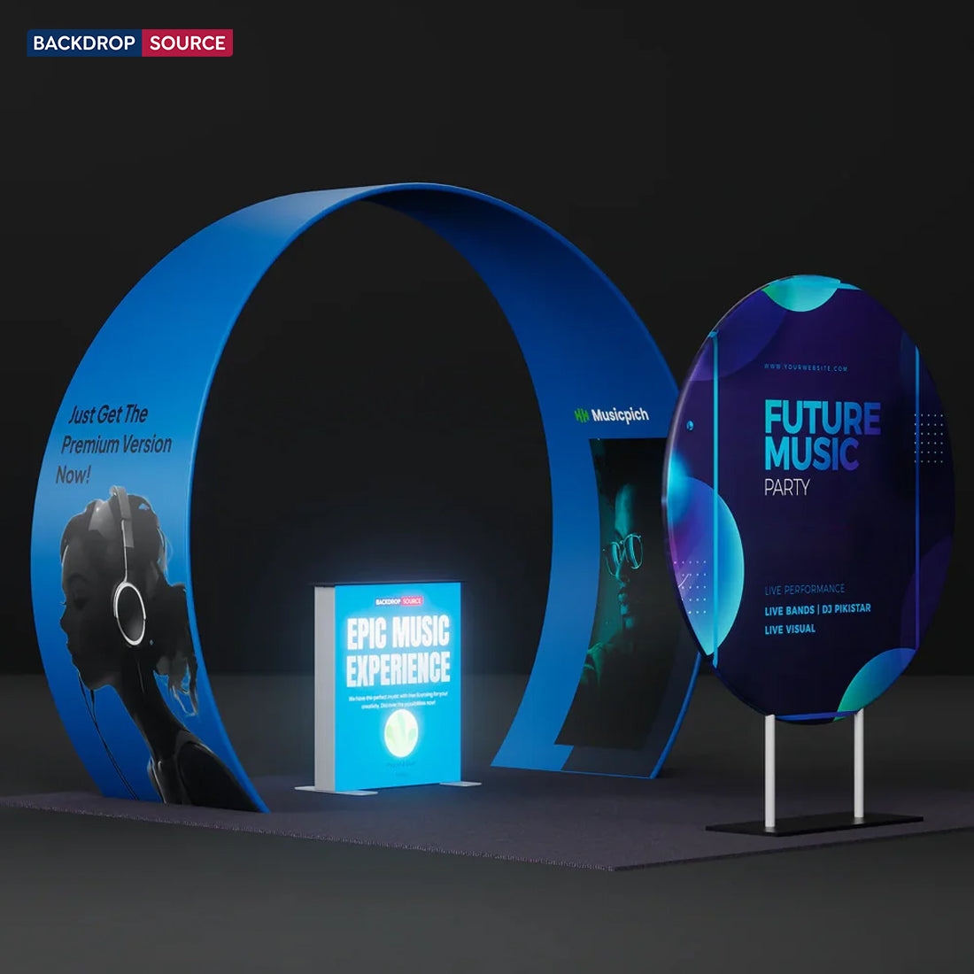 Portable Exhibit Display 3m x 3m - Model 33