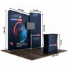 ポータブル展示ディスプレイ 3m x 3m - モデル7