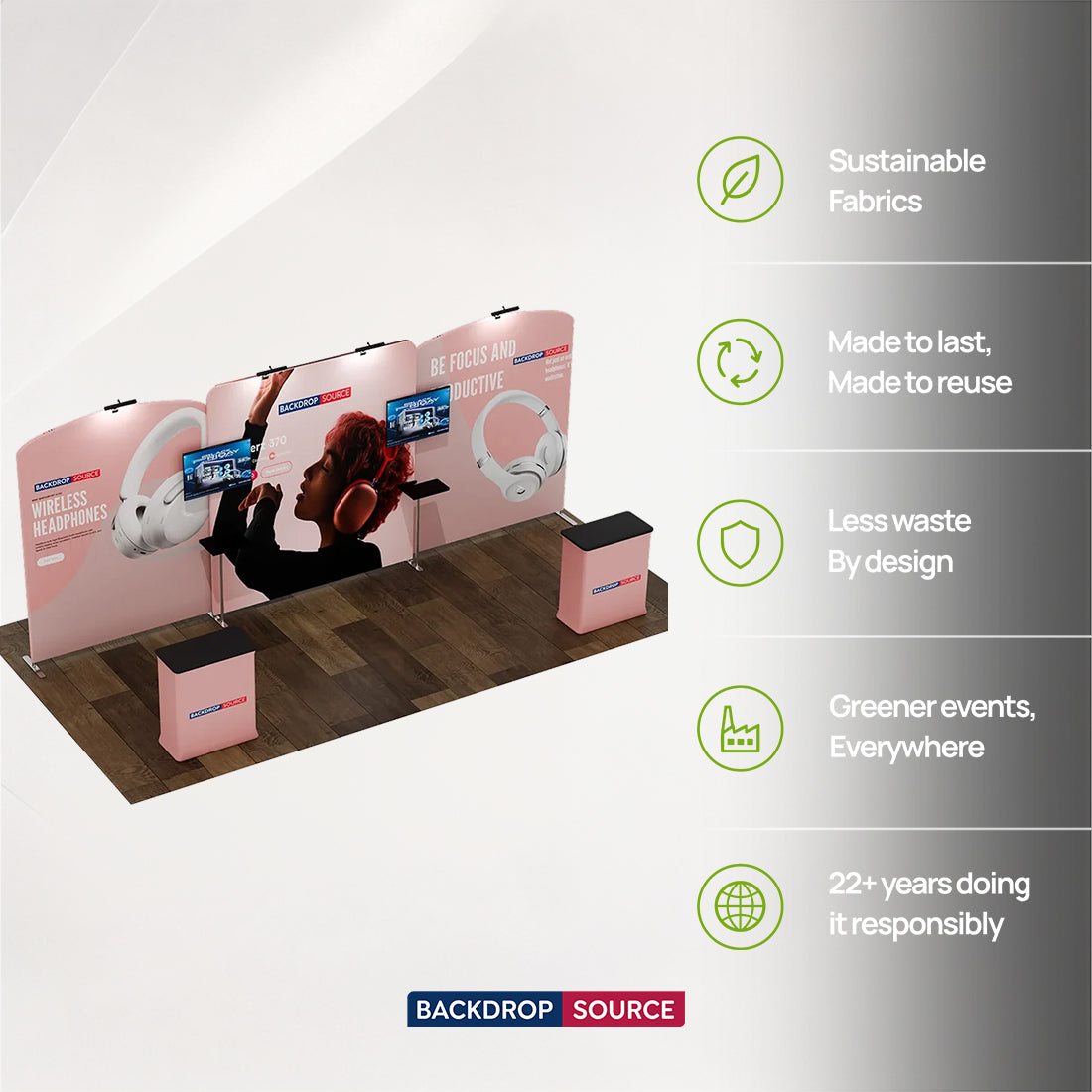 Portable Exhibit Display 6m x 3m - Model 10