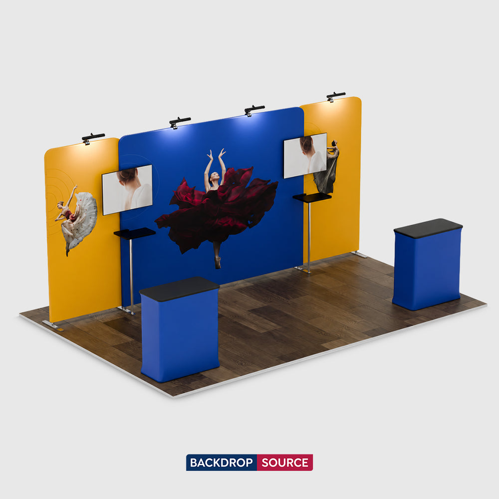 ポータブル展示ディスプレイ 6m x 3m - モデル4