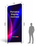 Portable Inclined Fabric Exhibit Display