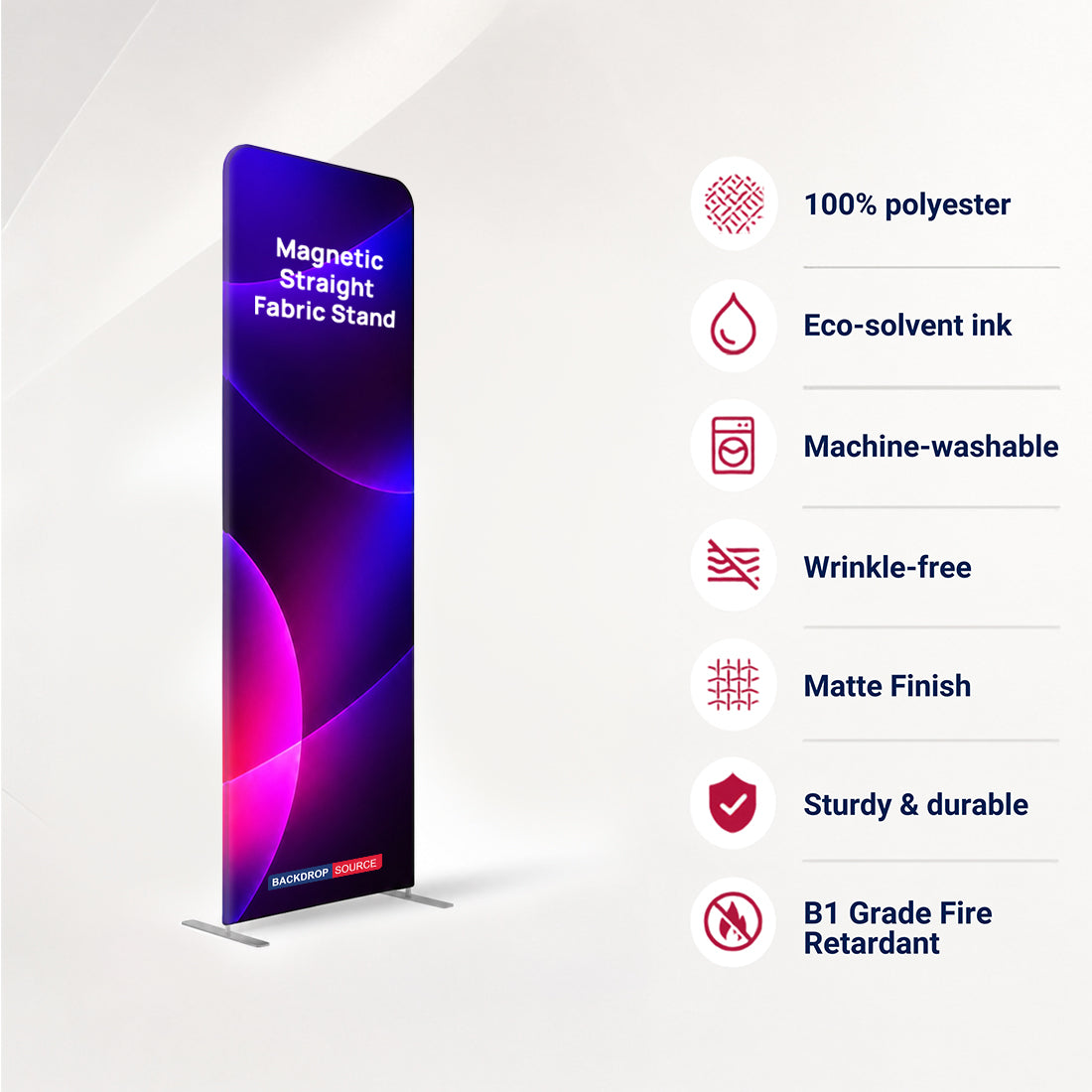 Portable Magnetic Straight Fabric Stand