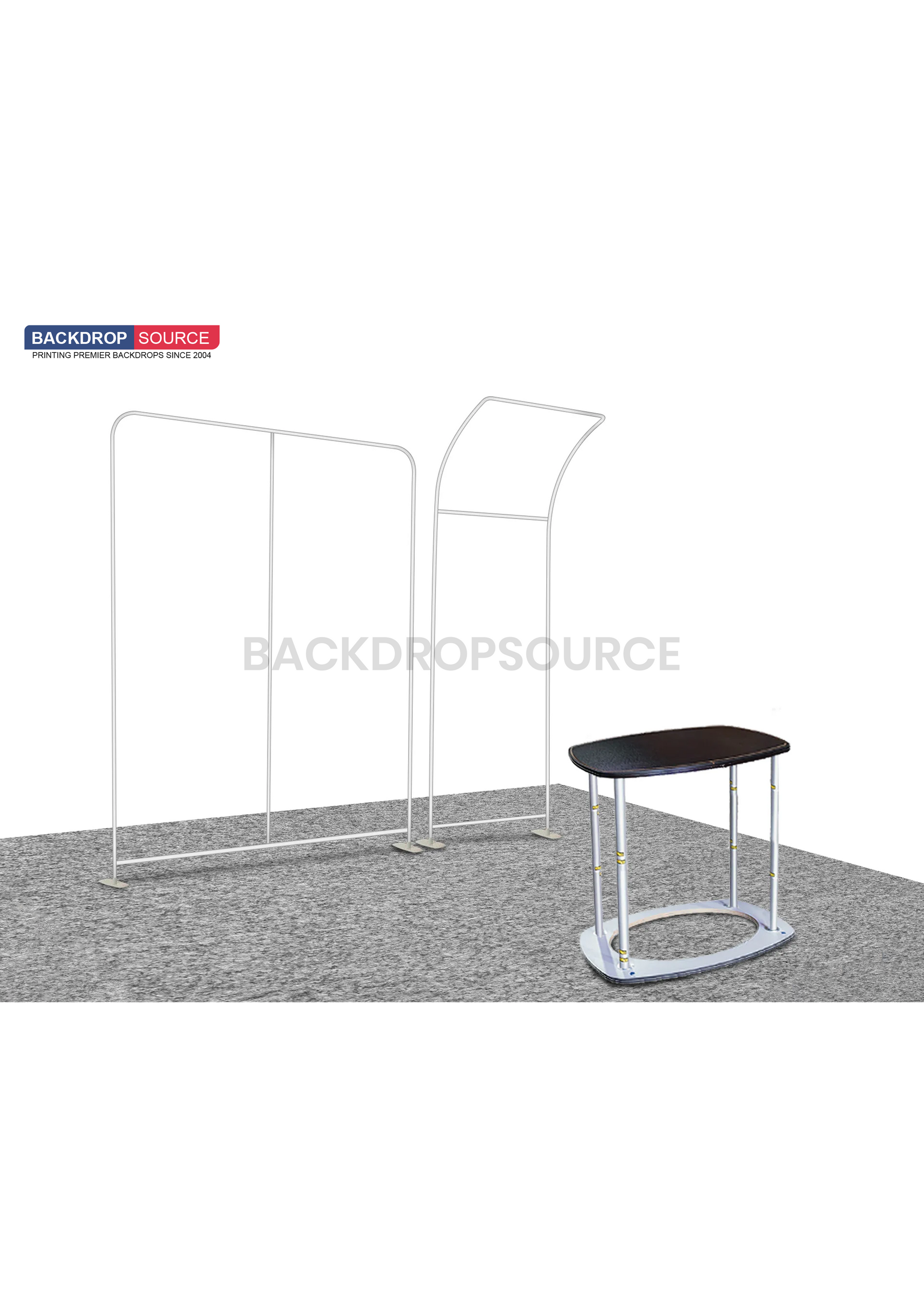 ポータブル展示ディスプレイ 3m x 3m - モデル6