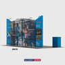 ポータブル展示ディスプレイ 6m x 3m - モデル2