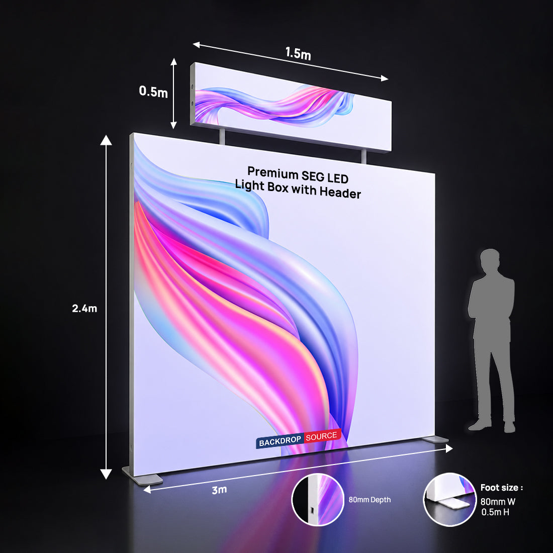 Premium SEG LED Light Box with Header