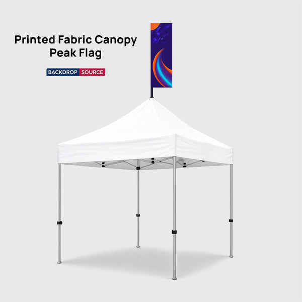 Printed Fabric Canopy Peak Flag