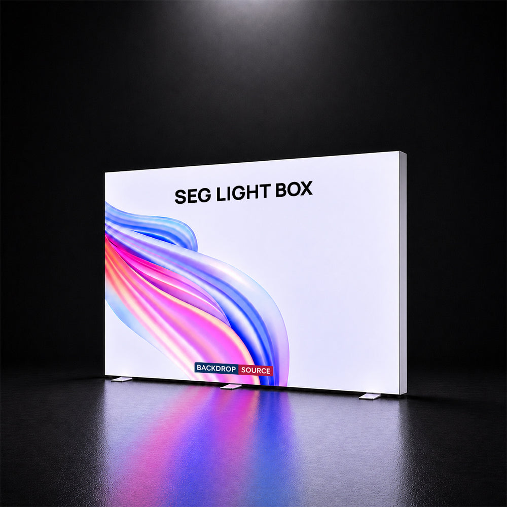 SEG Frameless Fabric Led Light Box Display - 80mm Depth Aluminum Profile