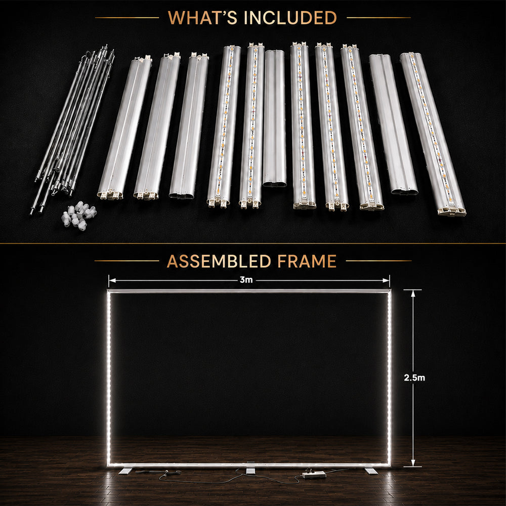 SEG Frameless Fabric Led Light Box Display - 80mm Depth Aluminum Profile