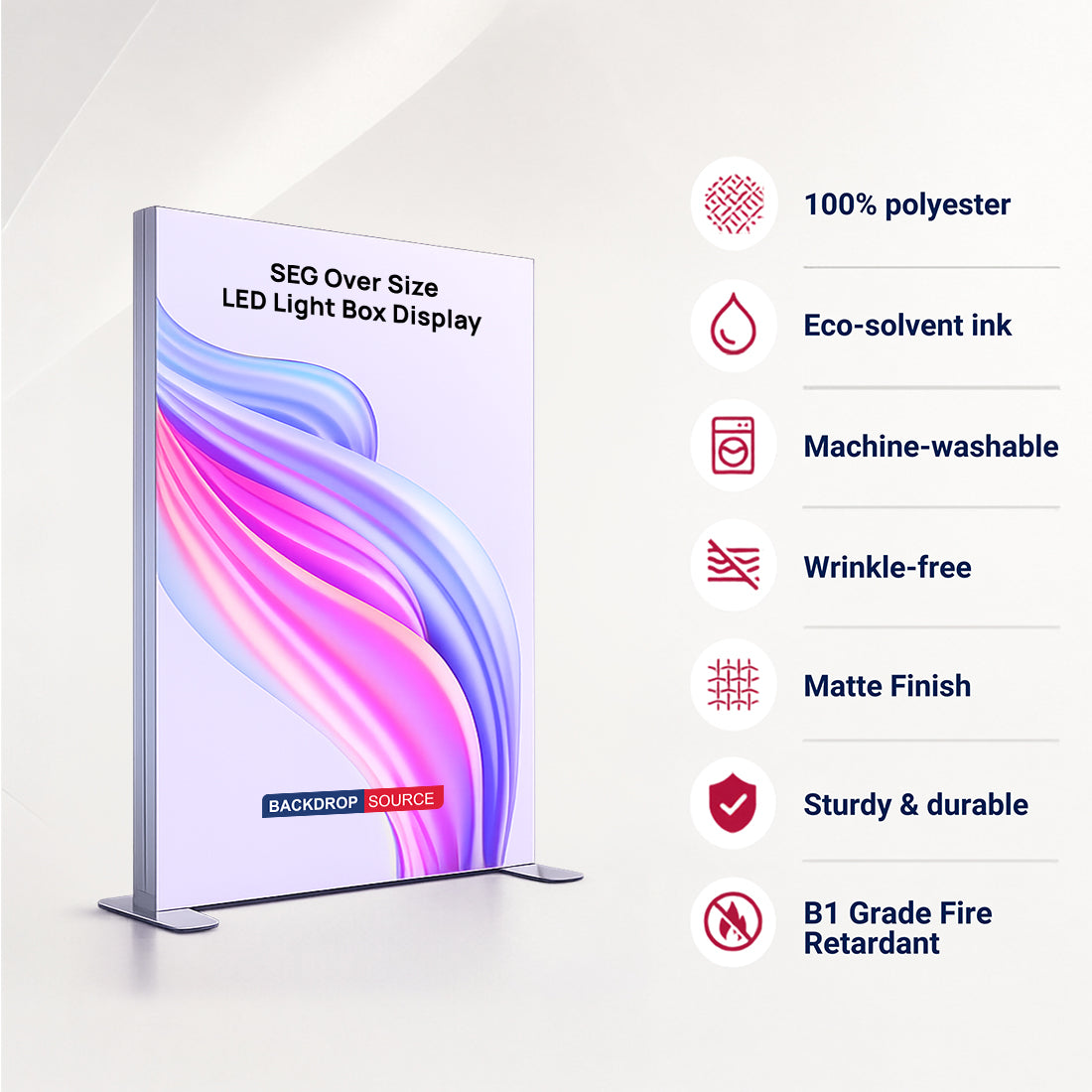 SEG Over Size Light Box Display - 3m W x 4m H