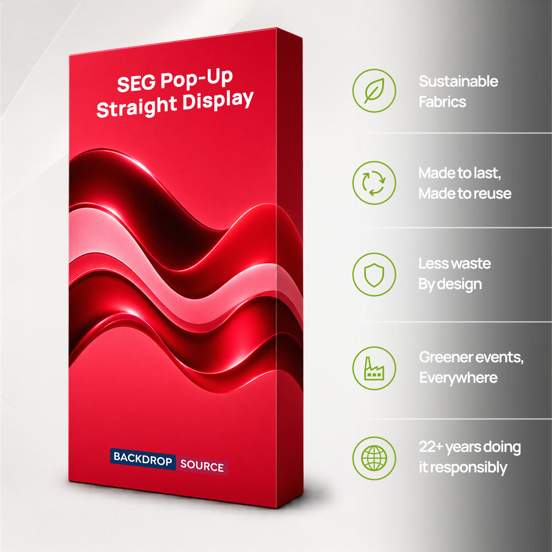 SEG Popup Straight Media Wall