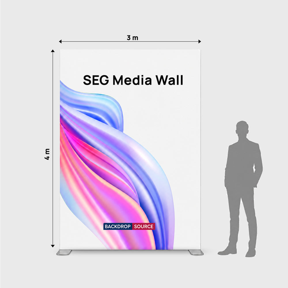 SEG Over Size Fabric Display -  3m W x 4m H