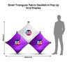 Small Triangular Fabric GeoMetrix Pop Up Grid Display