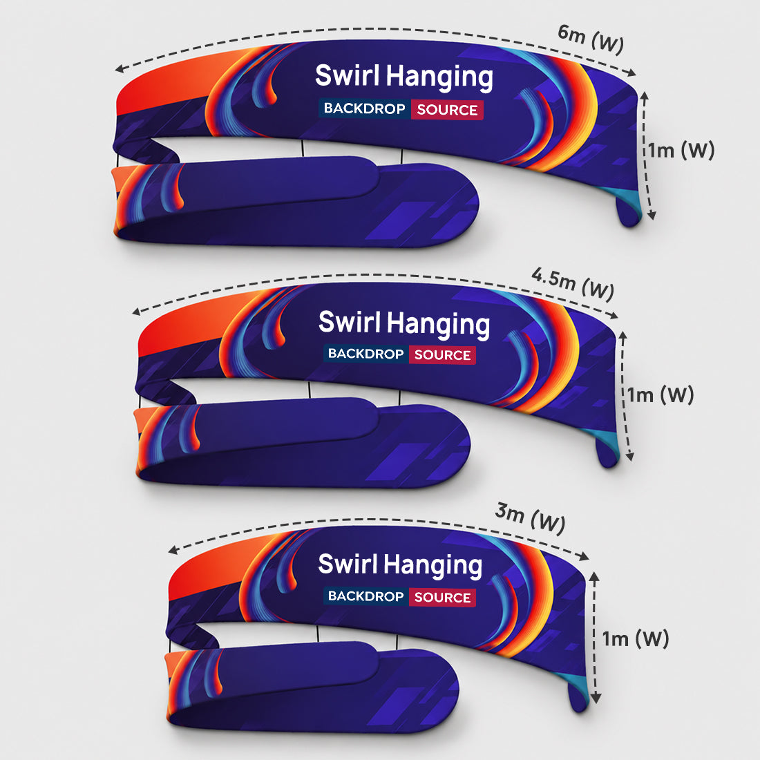 Swirl Hanging Banner