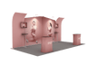 ポータブル展示ディスプレイ 6m x 3m - モデル3