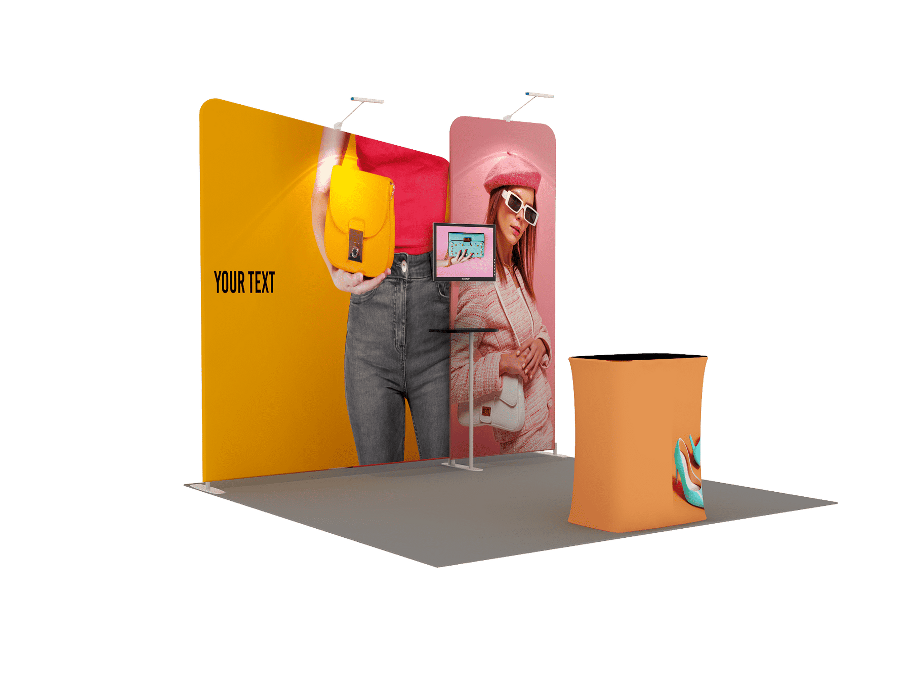 ポータブル展示ディスプレイ 3m x 3m - モデル7